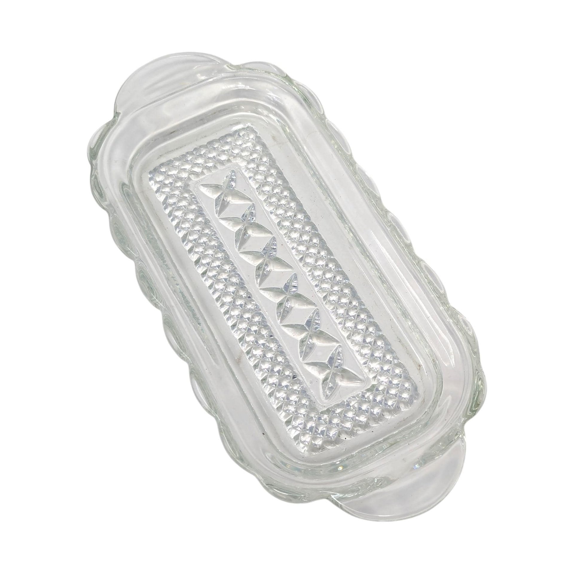 Vintage Anchor Hocking Wexford Clear Butter Dish