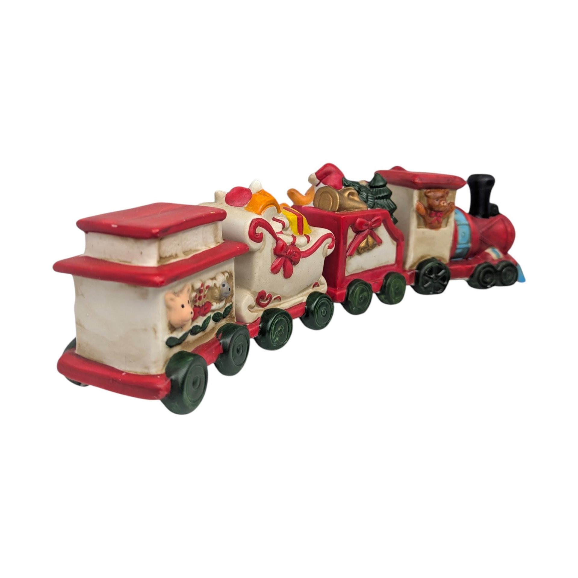 Vintage Christmas Express Ceramic Holiday Train Set