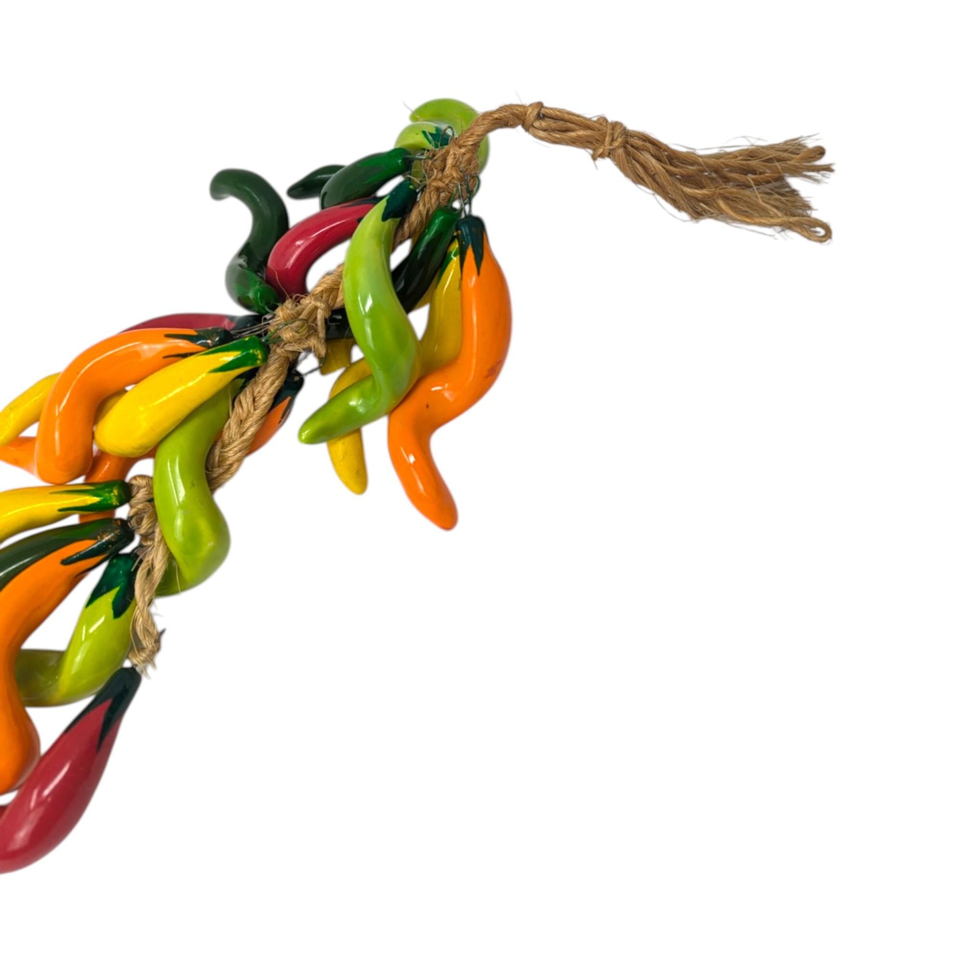 Vintage Ceramic Chili Pepper Ristra