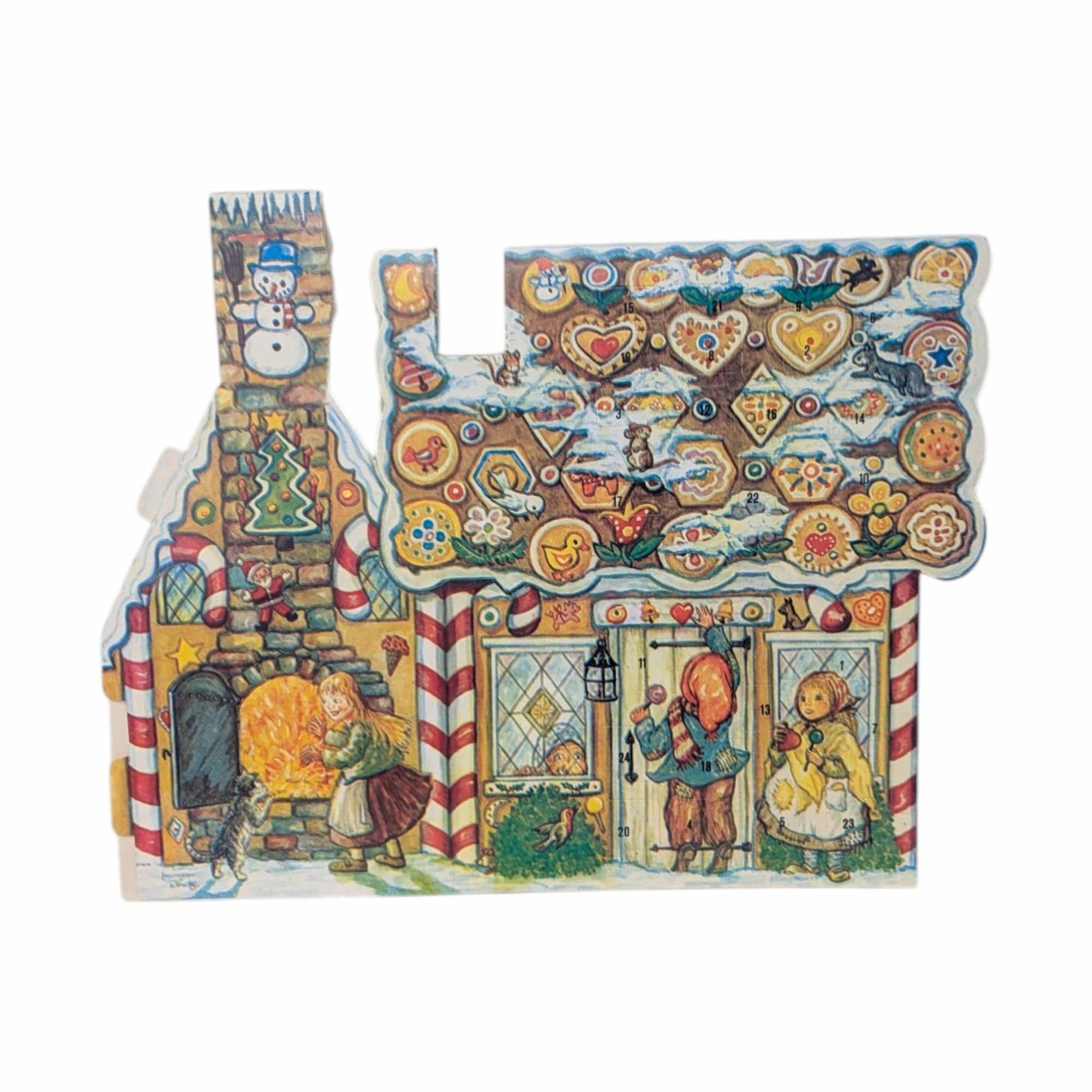 Vintage Storybook House Advent Calendar