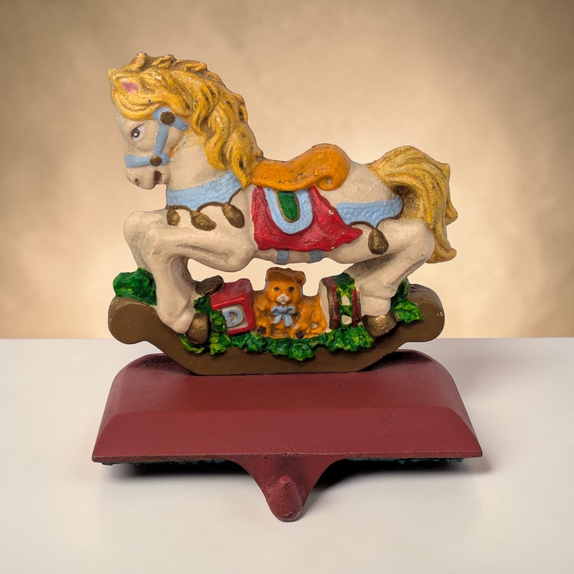 Vintage Cast Iron Christmas Stocking Holder Choice