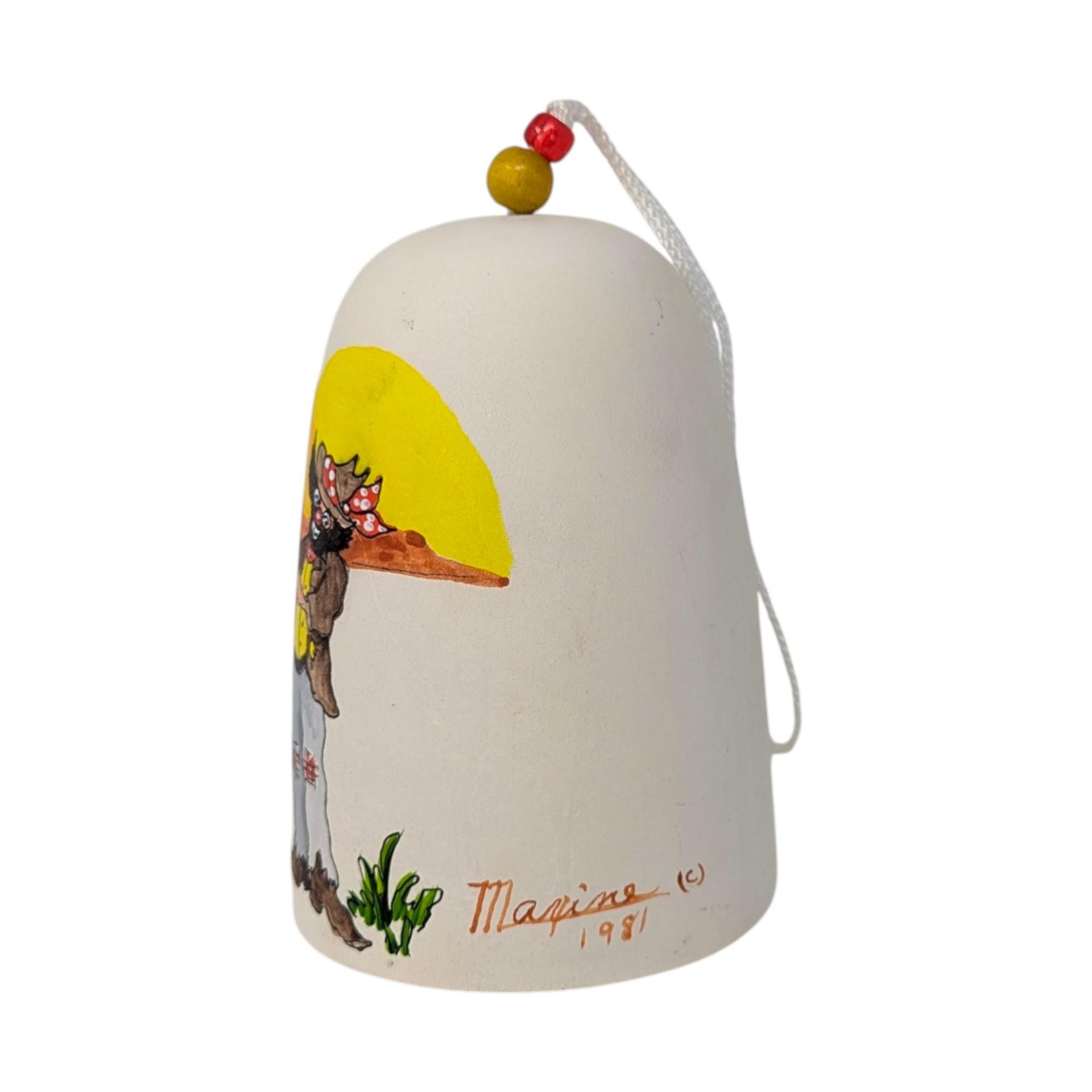 1981 Signed Artist Cowboy Clown Bell