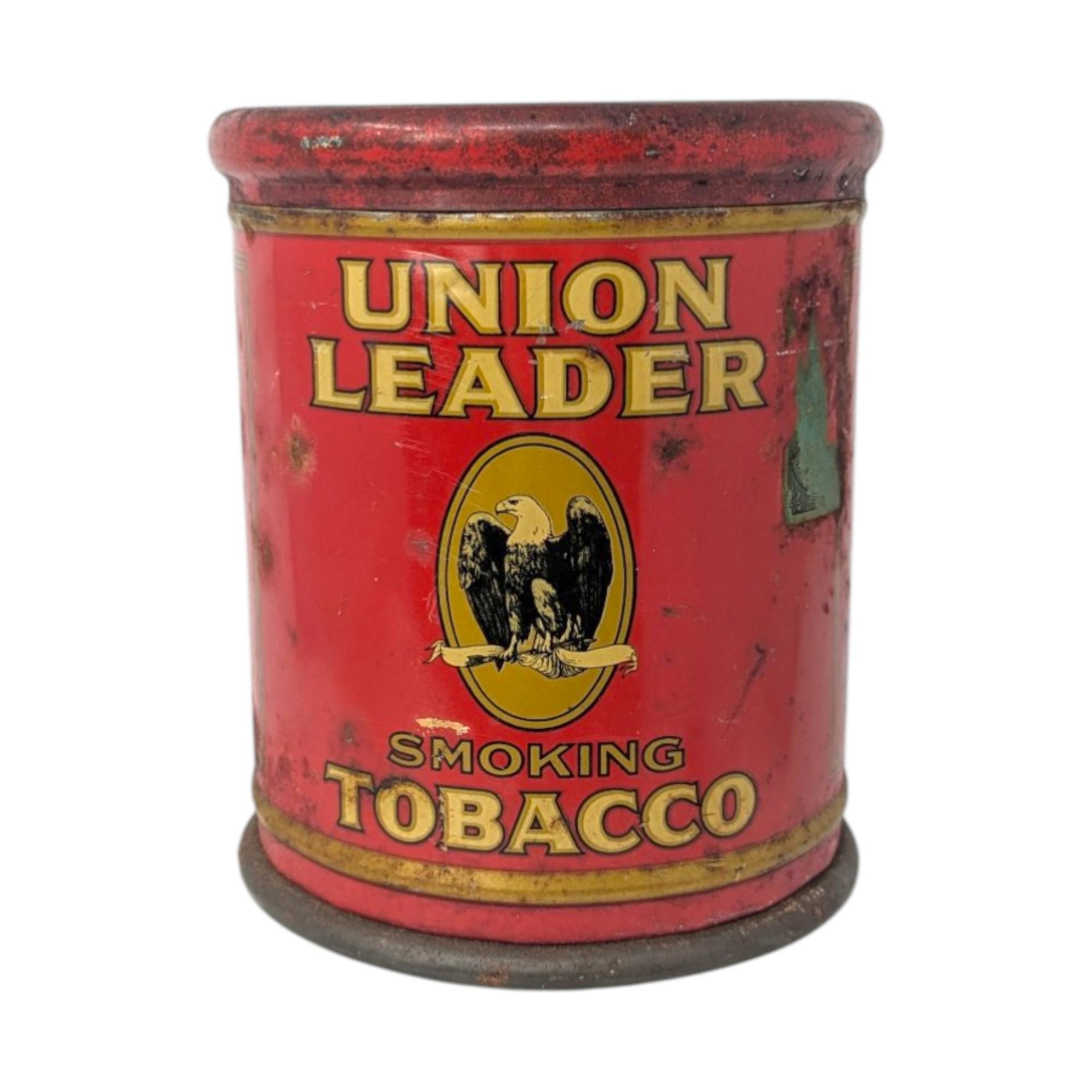 Vintage Union Leader Tobacco Tin