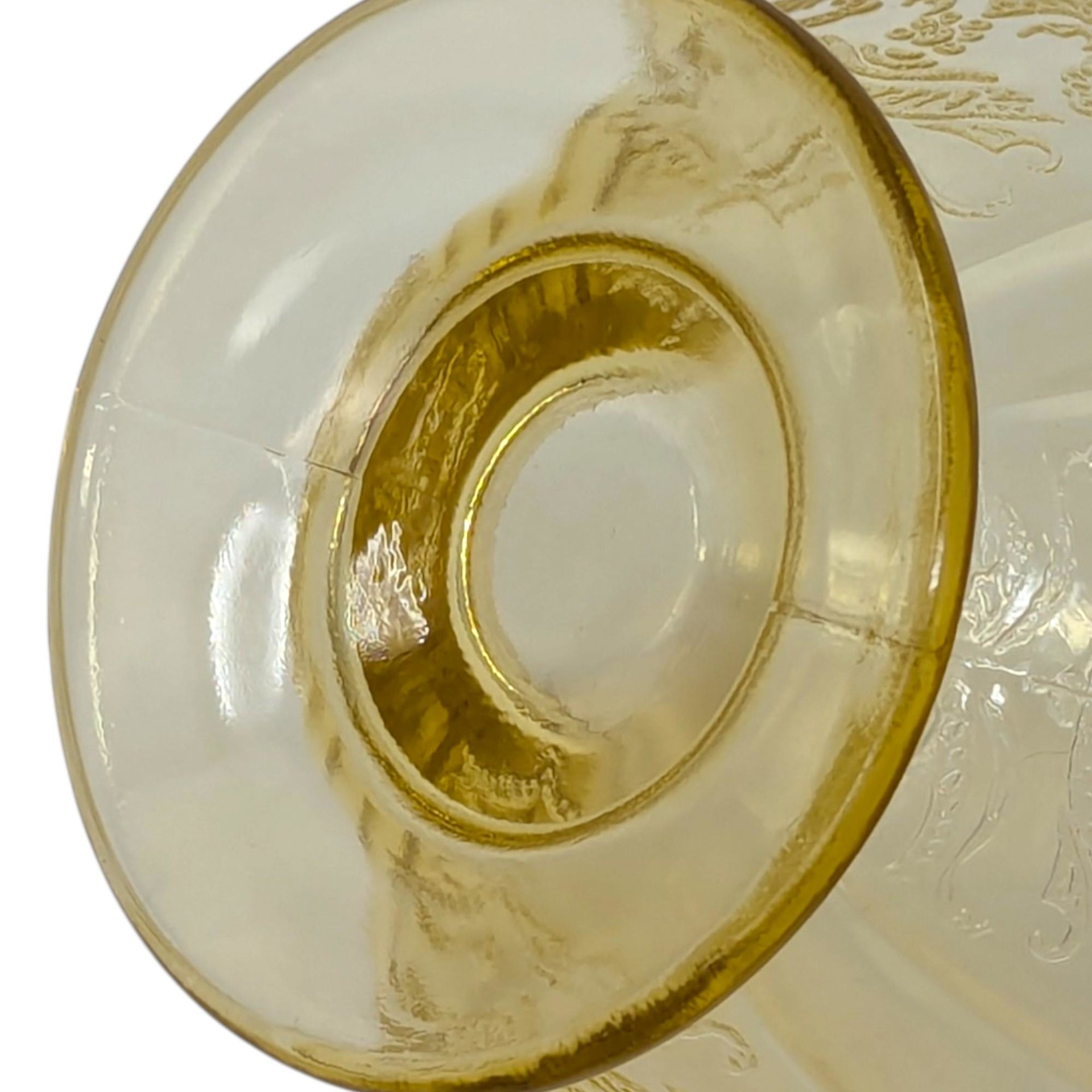 Federal Glass Madrid Amber Sherbet Set