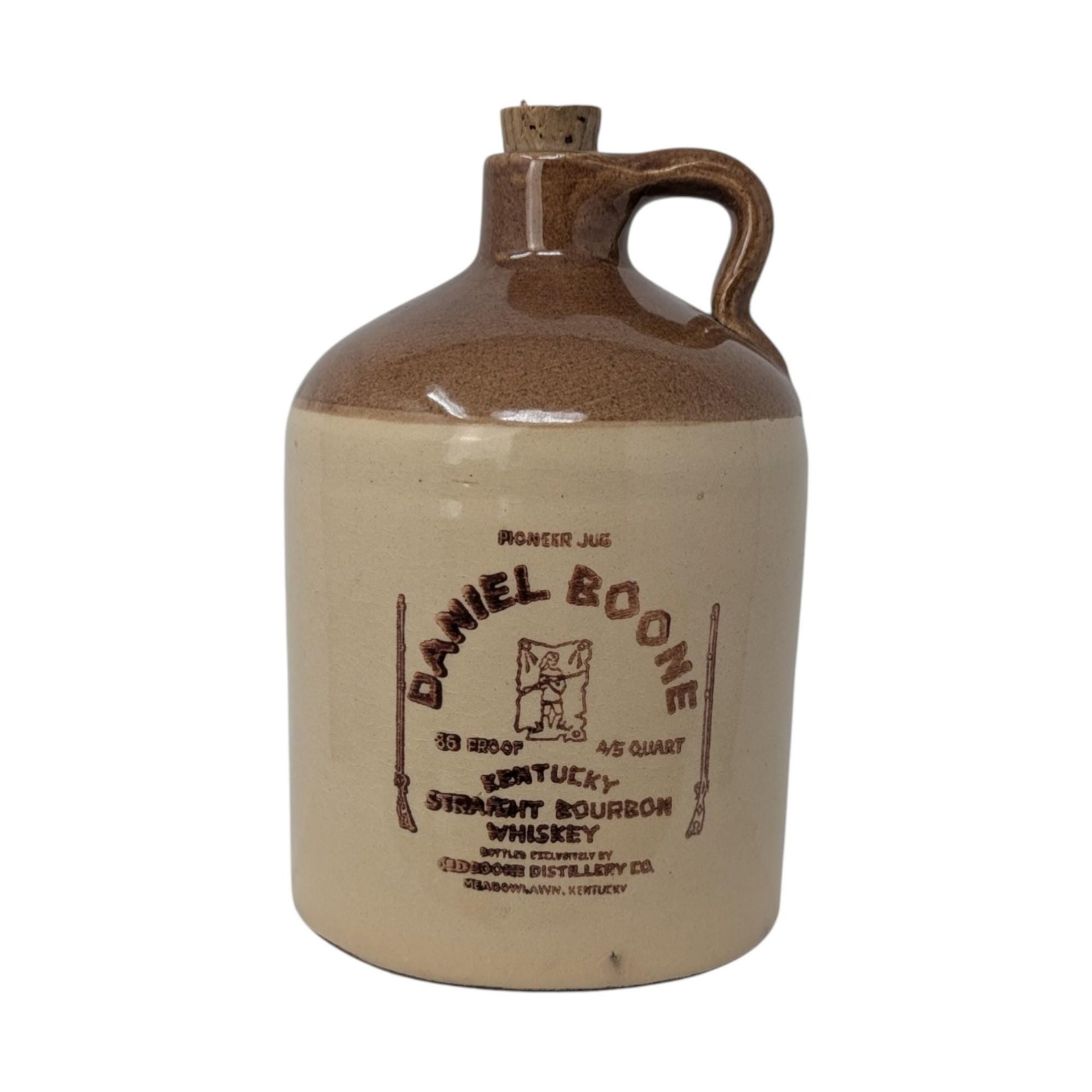 1974 Daniel Boone Kentucky Straight Bourbon Stoneware Jug 11-D16