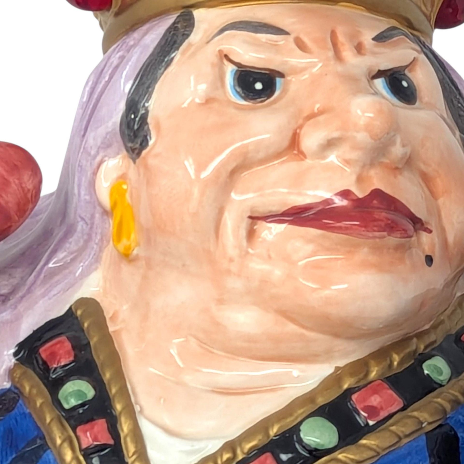 1992 Queen of Hearts Cookie Jar – Fitz and Floyd Alice in Wonderland Ceramic Decor