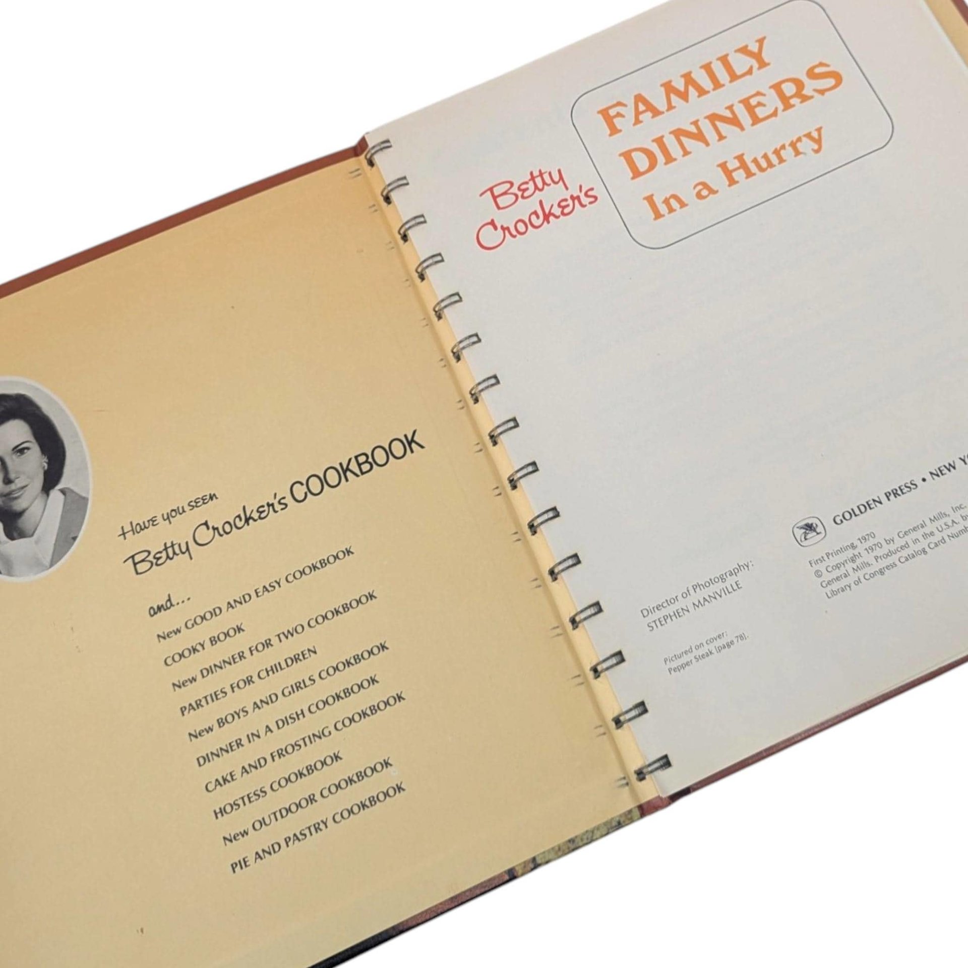 1970 Betty Crocker's Family Dinners in a Hurry