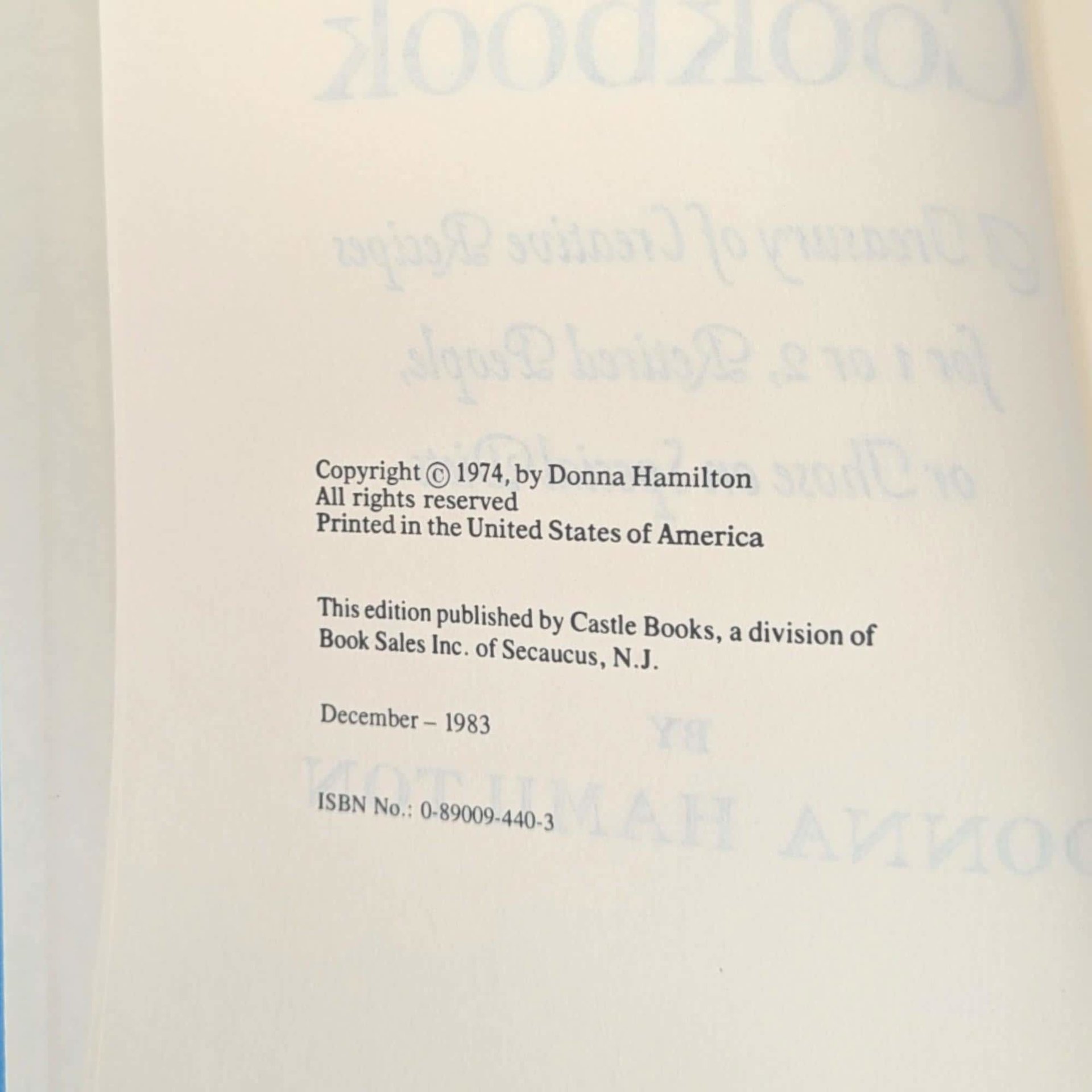 1974 The After 50 Cookbook