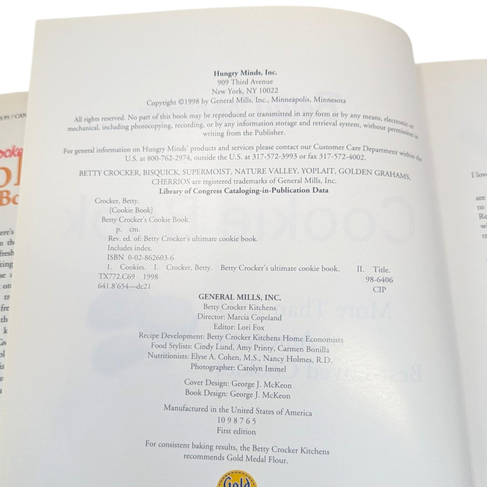 1998 Betty Crocker's Cookie Book