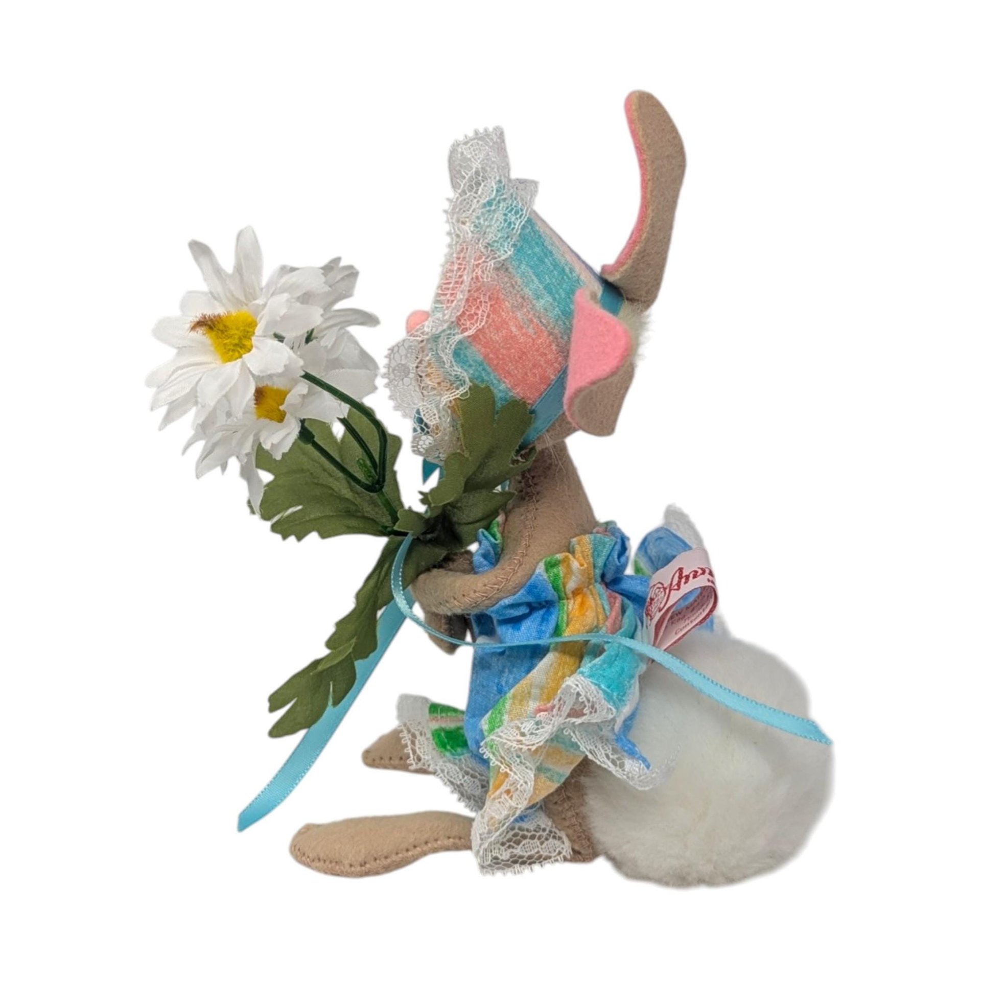 1996 Annalee Spring Daisy Girl Bunny