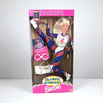 1995 Olympic Gymnast Barbie Doll, Vintage Barbie, Collectible Barbie, Olympic Barbie, Gift for Barbie Collector