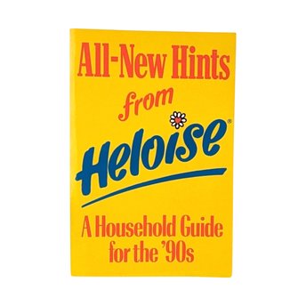 1989 All New Hints from Heloise Book, Vintage Household Guide for 90s Home, Softcover Cookbook, Retro Home Tips Book, Gift for Homemakers