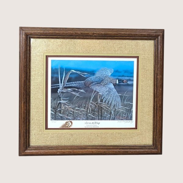 Vintage Randall Raduenz Set on the Wing Signed Numbered Pheasant Print