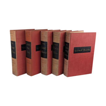 Winston Churchill The Second World War 5 Book Set, 1940s-50s Hardcover, Historical Books, WWII History, Churchill Books, Vintage Book Set