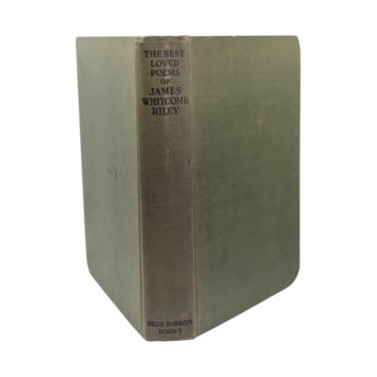 1920 James Whitcomb Riley Best Loved Poems Book, Antique Illustrated Poetry, Literary Gift