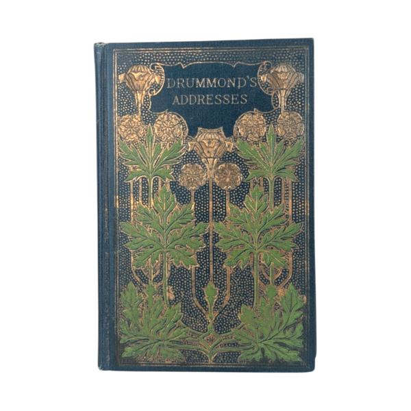 Antique Drummond's Addresses Book, Ornate Cover, Inspirational Reading, Vintage Religious Text, Gift for Theology Enthusiast
