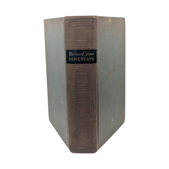 1931 Nine Plays, Bernard Shaw, Vintage Hardcover Book, Dodd Mead, Classic Theatre Collection