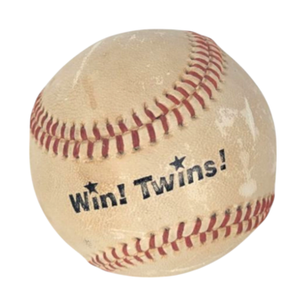 Vintage Schweigert Meats Promotional Baseball, Win Twins, Collectible Advertising, Minnesota Ball, Sports Decor, Unique Nostalgic Gift