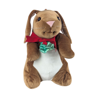 Vintage 1985 Velveteen Rabbit Plush by Rabbit Ears, Classic Storybook Stuffed Animal, 80s Christmas Holiday Toy, Nursery Decor