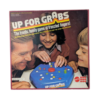 Vintage Up For Grabs Game 1979 Mattel, Complete Fast-Paced Family Game Night Toy, 70s Dexterity Game, Nostalgic Collector Gift