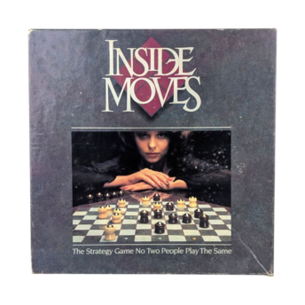 Vintage 1985 Inside Moves Board Game by Parker Brothers, Complete 80s Abstract Strategy Game, Two Player Logic and Tactics Game