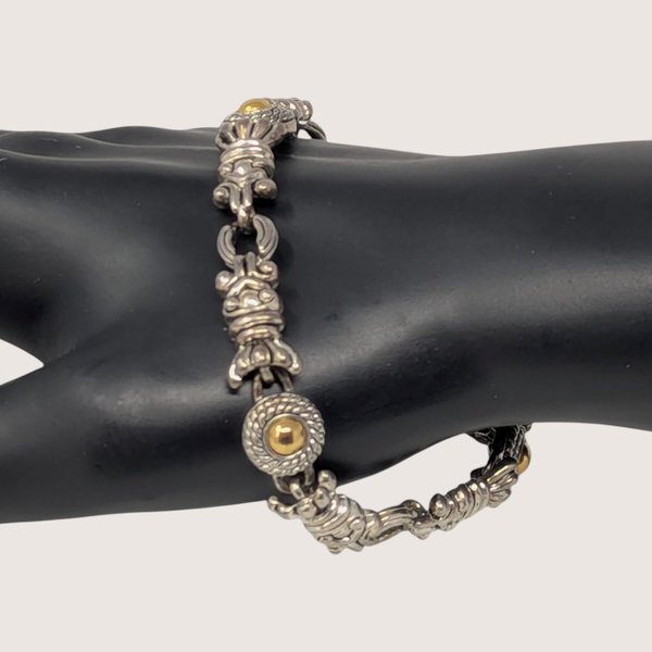 Vintage Premier Designs Two Tone Link Bracelet