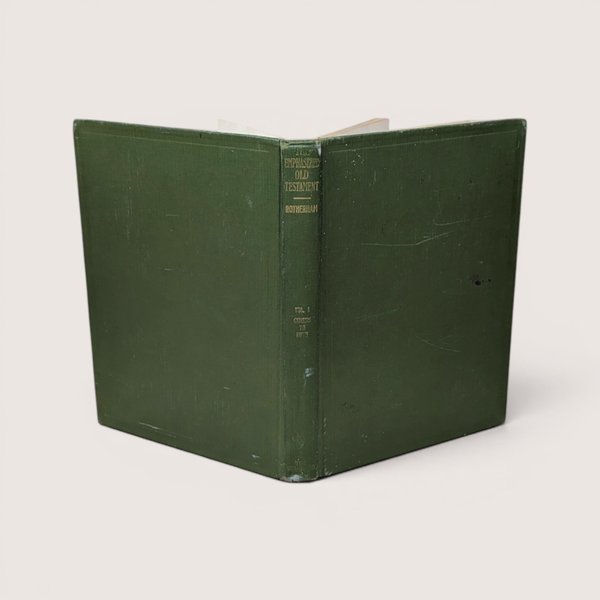Antique green hardcover edition of The Emphasized Old Testament Volume 1 by Rotherham with gold spine lettering.