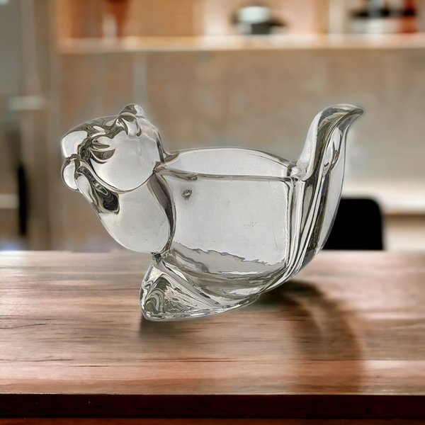 Avon Glass Squirrel Votive Candle Holder