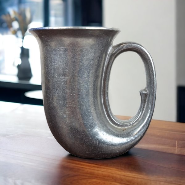 Vintage Pewter Tavern Horn Mug