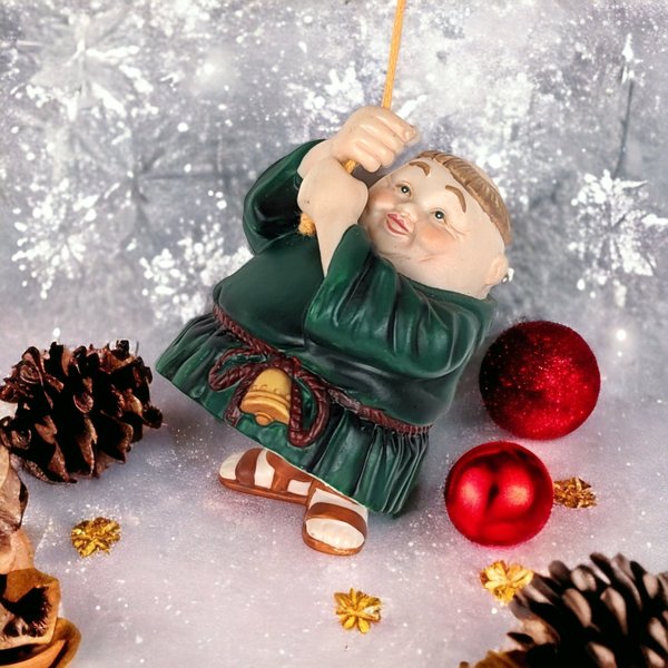 Dept. 56 Merrymakers Tolland the Toller Bell Ornament - Swinging Legs Ring the Bell!