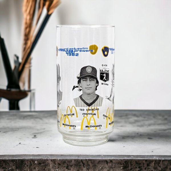1982 Milwaukee Brewers World Series Drinking Glass
