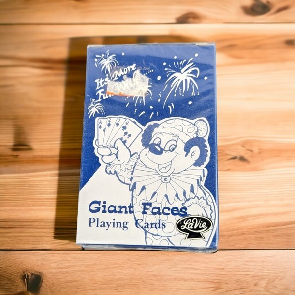 Unopened LaVie Vintage Clown Face Playing Cards - Rare Find!