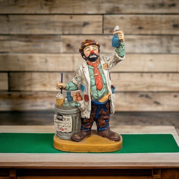 Melody in Motion Hobo Clown Figurine - Danger! Pharmacist at Work