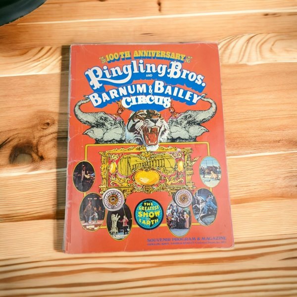 1971 Ringling Bros. Circus 100th Anniversary Souvenir Program | Vintage | Fair Condition