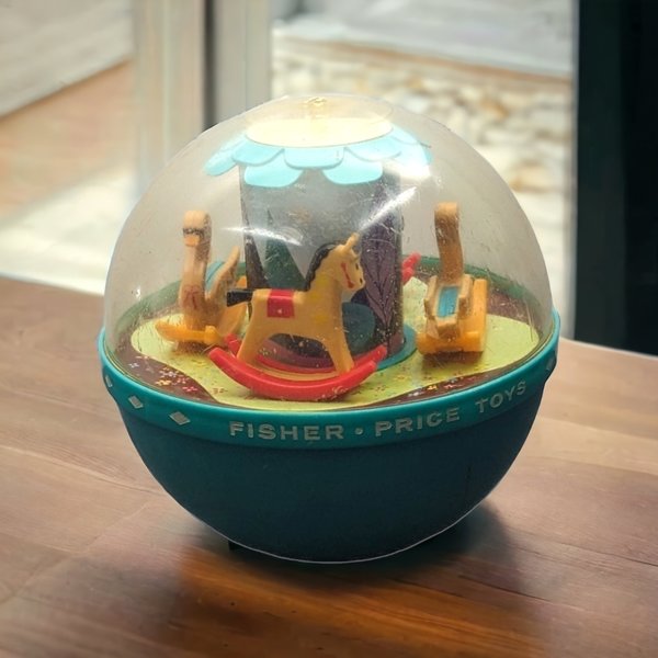 1966 Fisher-Price Roly Poly Chime Ball Baby Toy: Vintage Playtime Classic