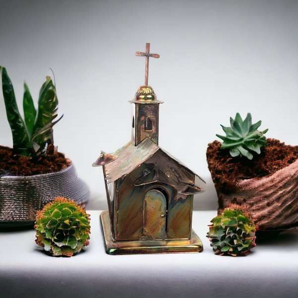 Vintage Berkeley Designs Metal Church Music Box – Melodic Nostalgia