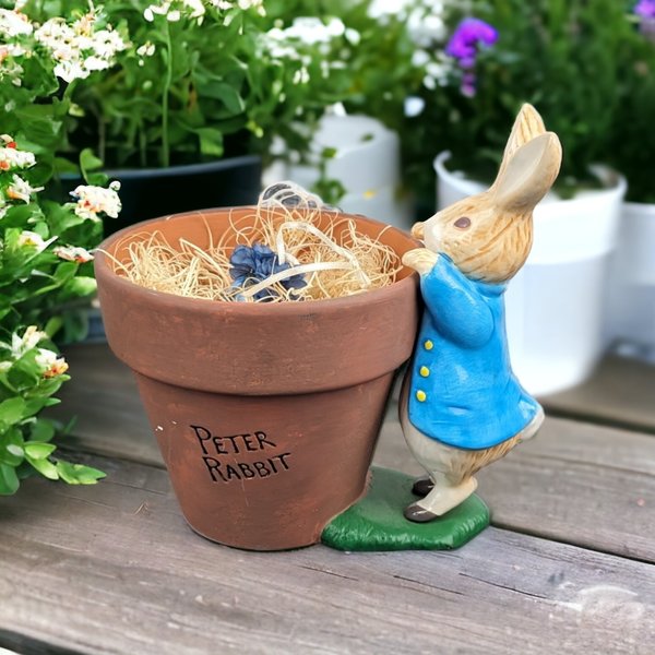 Vintage Teleflora Beatrix Potter Peter Rabbit Planter