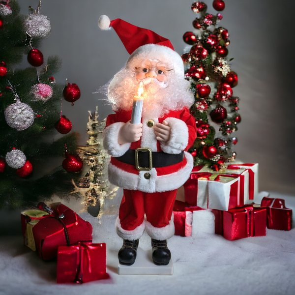 Telco Motionettes of Christmas 33" Animated Santa Display - Bring Holiday Magic to Life with Santa's Motion