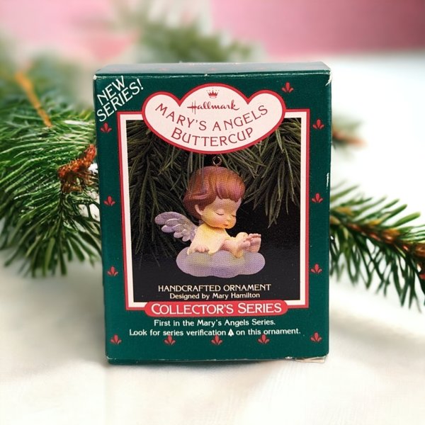 1988 Hallmark Mary's Angels Buttercup Ornament - Vintage Christmas Collectible