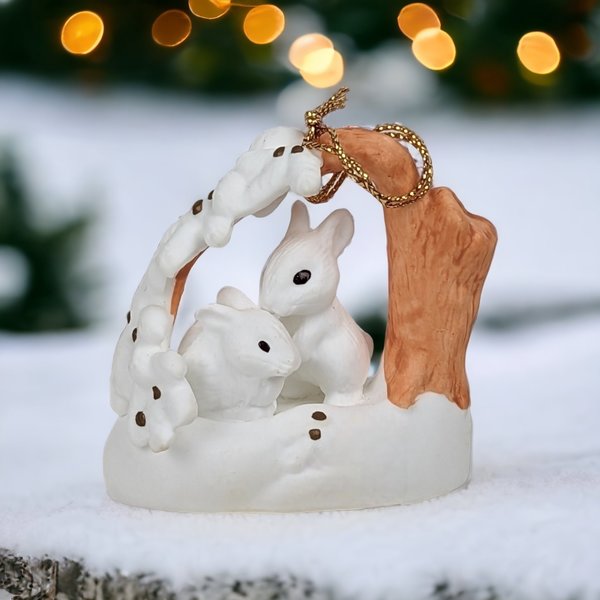 1988 Hallmark 'Christmas is Sharing' Ceramic Ornament