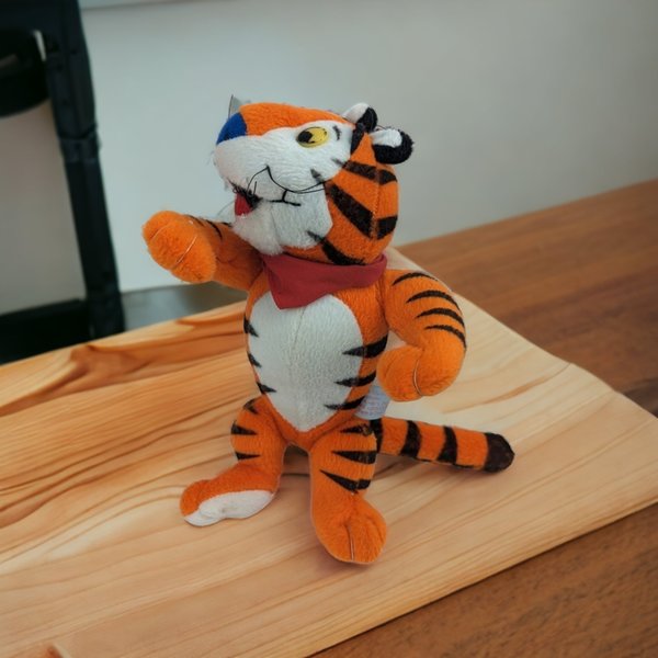 Vintage 1997 Tony the Tiger Cereal Plush Doll: The Iconic Cereal Mascot