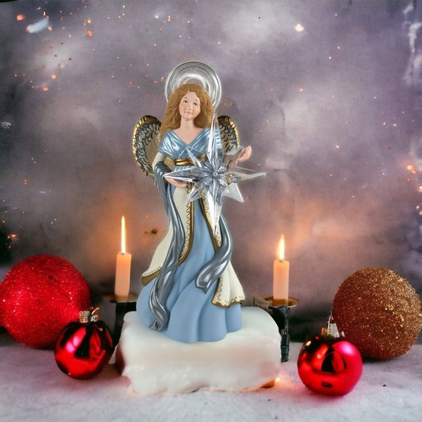 1991 Hallmark Keepsake Angel of Light Tree Topper - Vintage Holiday Elegance