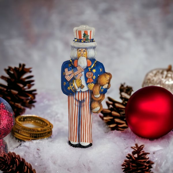 Patriotic Nostalgia: 1984 Hallmark Uncle Sam Pressed Tin Ornament