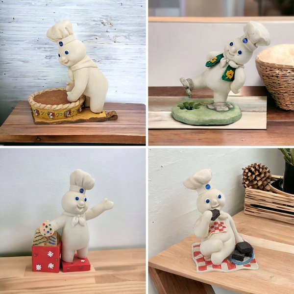 1997 Danbury Mint Pillsbury Doughboy Calendar Figurine: Your Choice of Delightful Styles