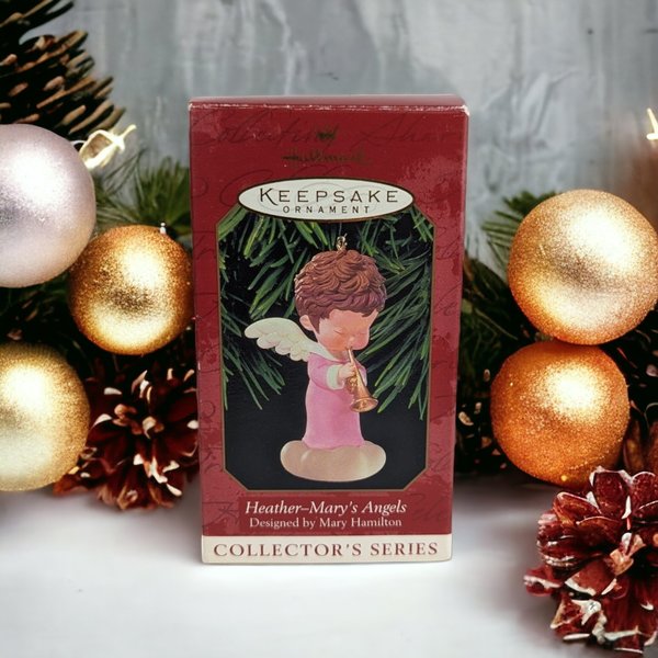 1999 Hallmark Mary's Angels Heather Ornament - Vintage Christmas Collectible