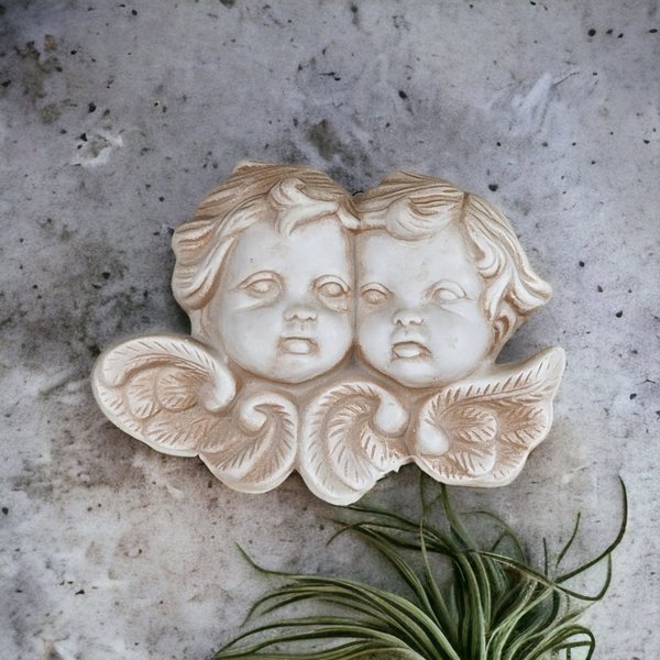Vintage Ceramic Cherub Small Wall Hanging