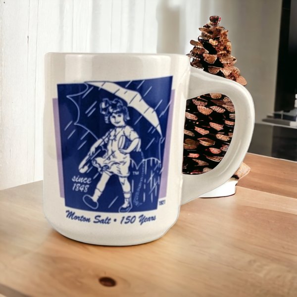 Vintage Morton Salt 1921 Advertisement Mug