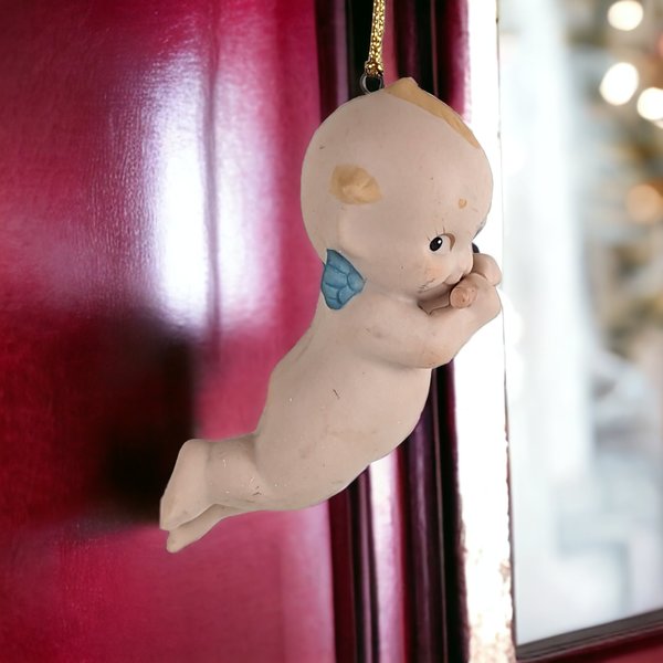 Timeless Charm: Vintage Kewpie Doll Angel Ornament - A Nostalgic Touch for Your Holiday Décor!