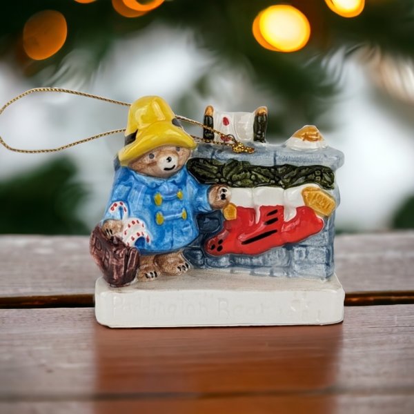 1981 Schmid Paddington Bear Annual Ornament: Vintage Holiday Cheer for Your Christmas Tree!