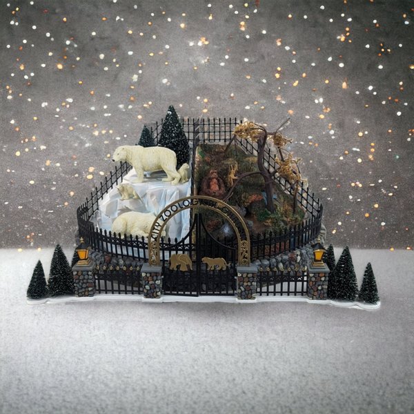 Vintage Dept 56 "Zoological Garden" |  Original Snow Village Building |  Christmas Village Display |  Retired Collectible